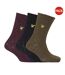 Pack Of 3  Mens Chunky Knit Socks  Multicoloured Lyle & Scott-1