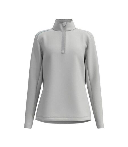 Womens/ladies broadway quarter zip golf base layer top grey Forelson