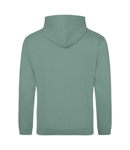 Sweat à capuche college adulte vert gris Awdis