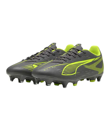 Mens Ultra Play Cleated Soft Ground Football Boots Matted Silver Puma