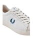 Mens Laurel Wreath Logo Leather Trainers White Fred Perry-4
