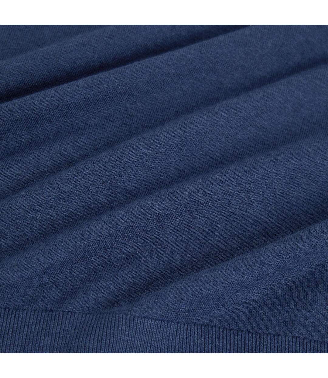 Mens Linen Blend Crew Neck Jumper Mid Navy Ted Baker-4