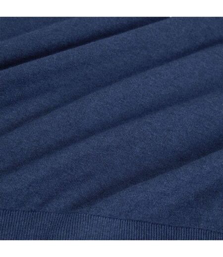 Mens Linen Blend Crew Neck Jumper Mid Navy Ted Baker
