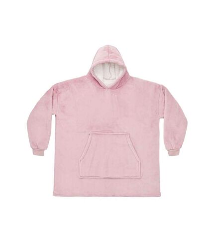 Sweat à capuche adulte rose pâle Brand Lab