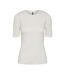 T-Shirt blanc femme pieces cruka-3