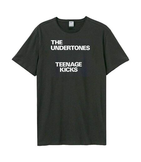 T-shirt Motif/style The Undertones Teenage Kicks Adulte Charbon Amplified
