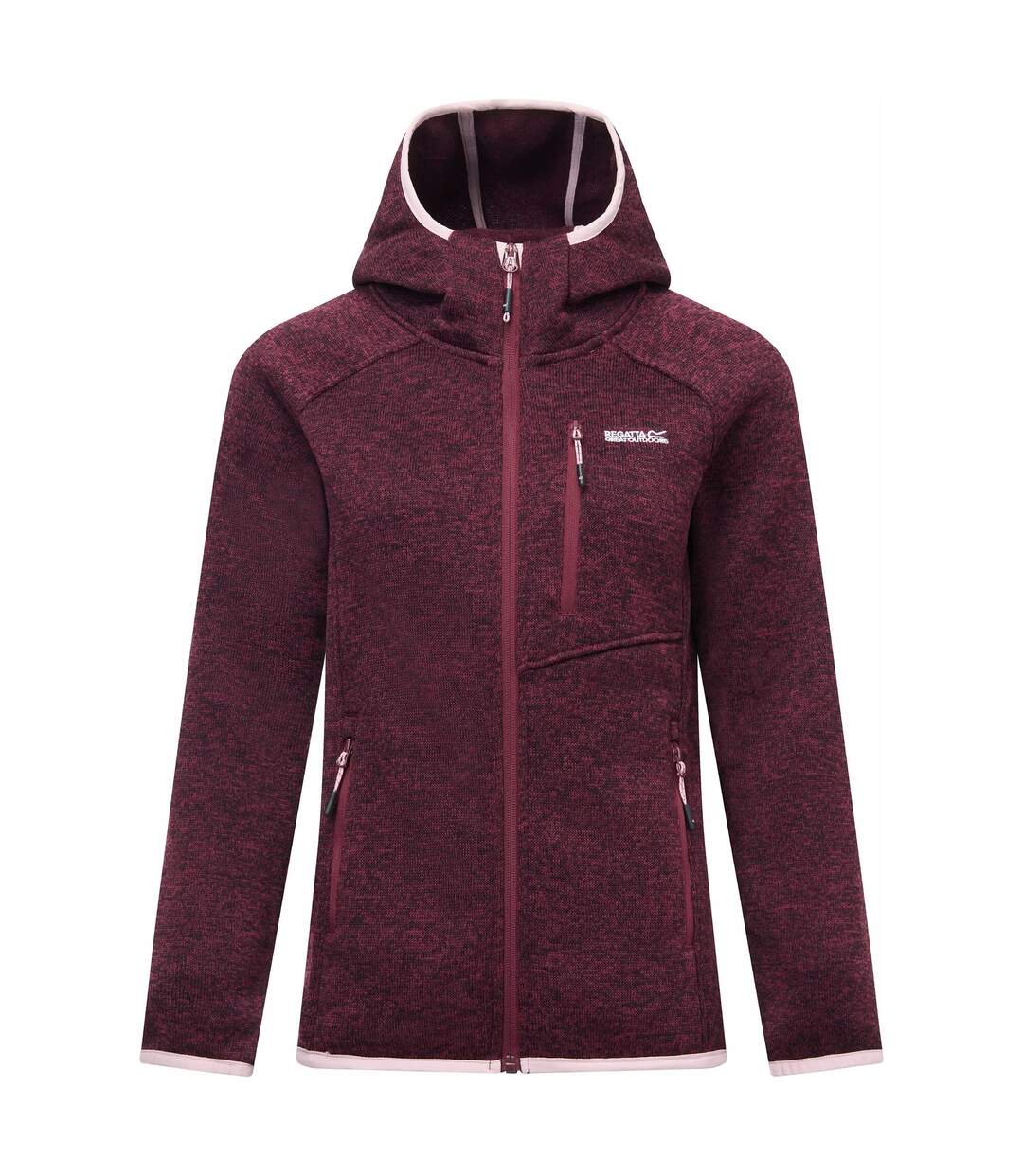Womens/ladies Newhill Hooded Fleece Jacket Fig Regatta-2