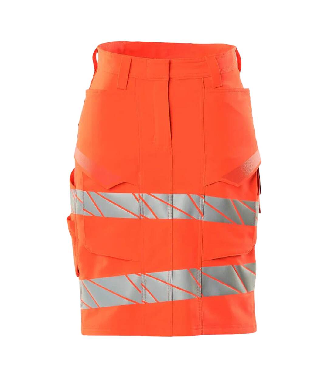 Womens/ladies Accelerate Safe High-vis Fitted Skirt Red Mascot-1