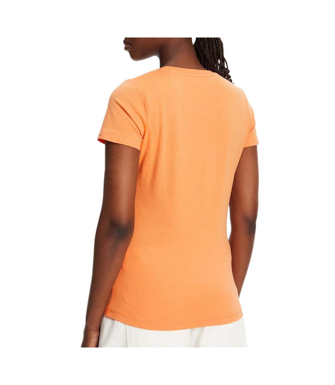 T-Shirt orange femme pepe jeansnew virginia-2