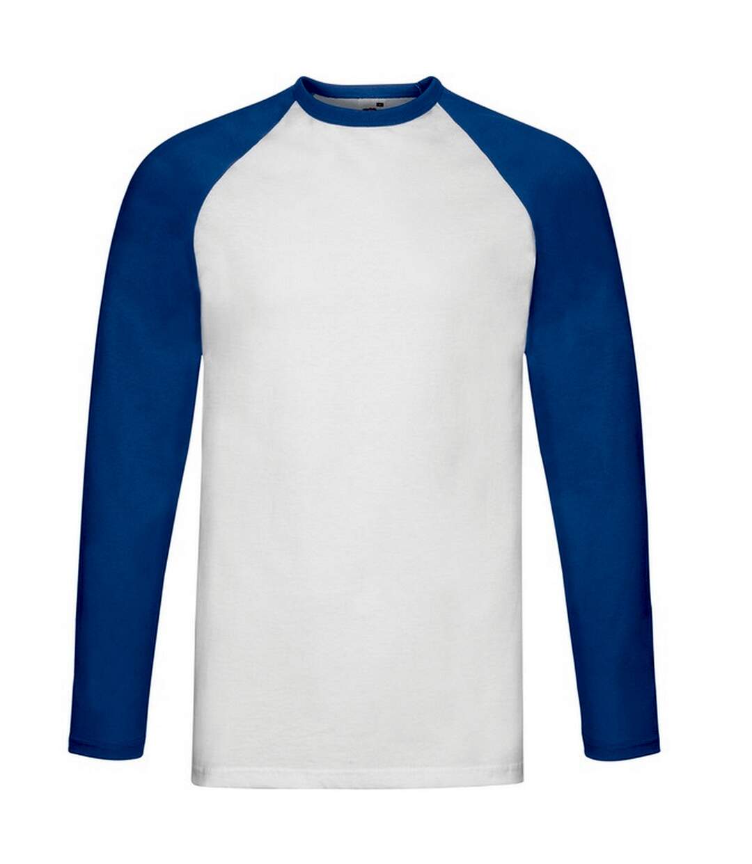 T-shirt Valueweight Homme Blanc Bleu Roi Fruit Of The Loom-1