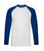 T-shirt Valueweight Homme Blanc Bleu Roi Fruit Of The Loom-1