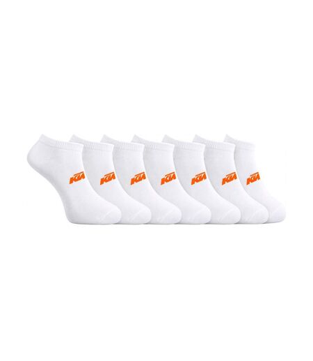 X3 paires de chaussettes blanches/oranges homme ktm 1chlcx3nr