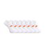 X3 paires de chaussettes blanches/oranges homme ktm 1chlcx3nr-1