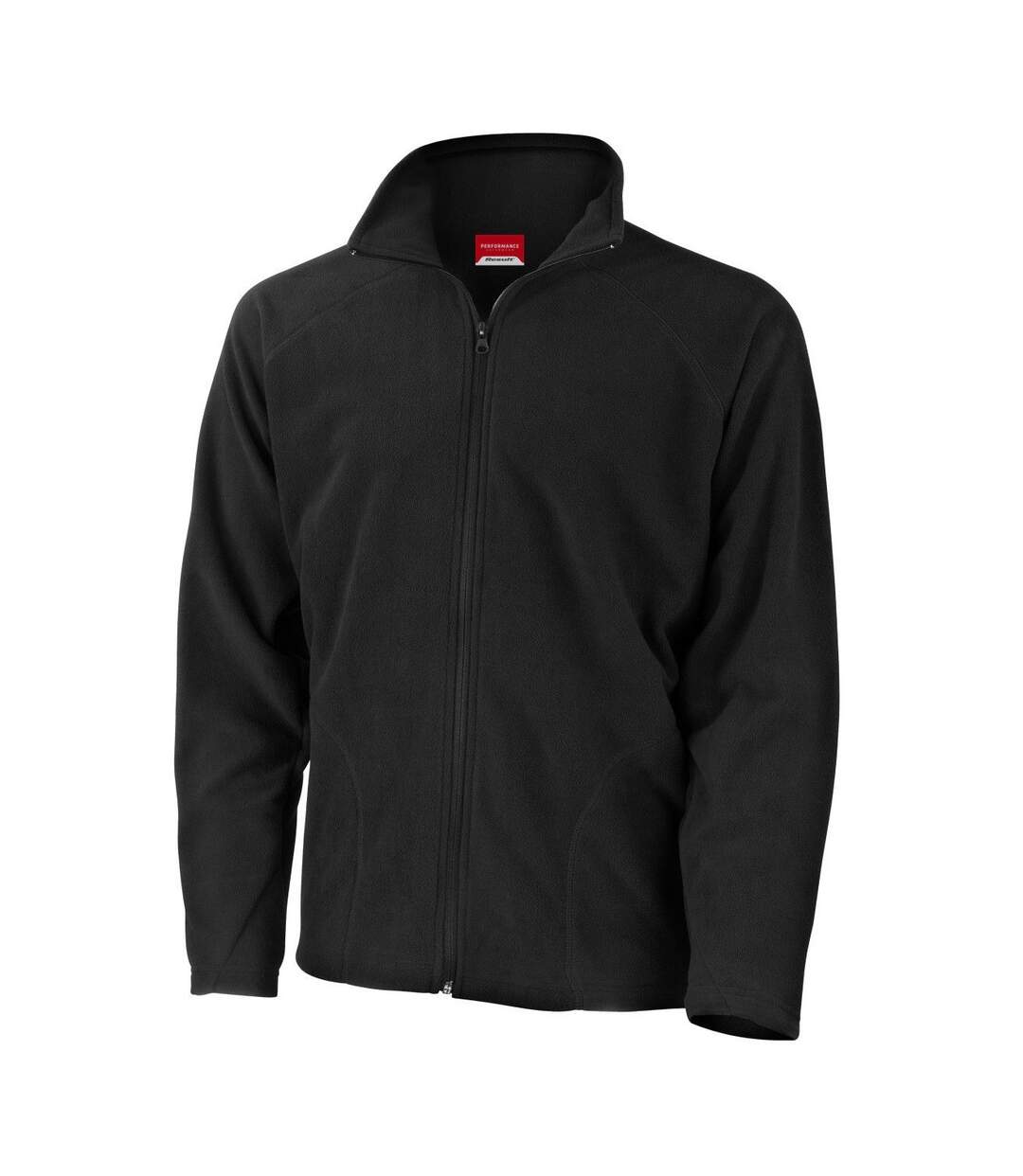 Result Core Mens Micron Anti Pill Fleece Jacket (Black)