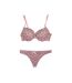 Ensemble Soutien-gorge & Tanga Rose Femme Twinday - 85C