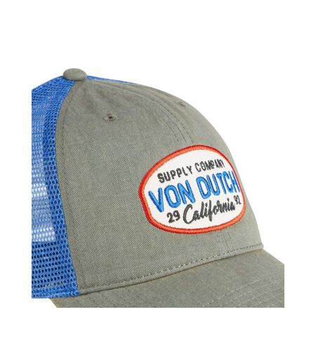 Casquette baseball avec filet effet usé et écusson Mac Supply Vondutch