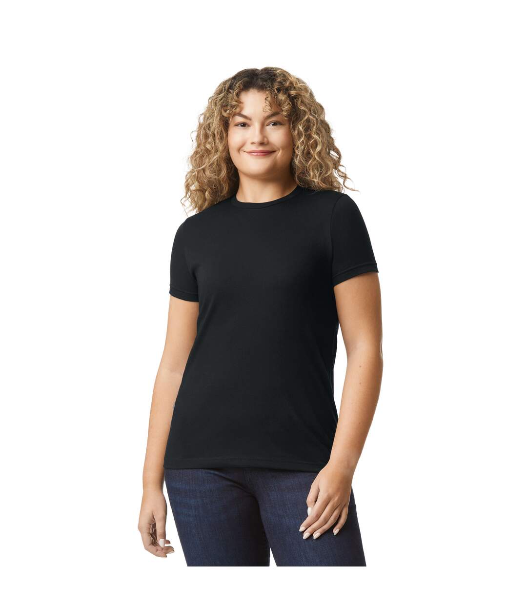 T-shirt femme noir Gildan