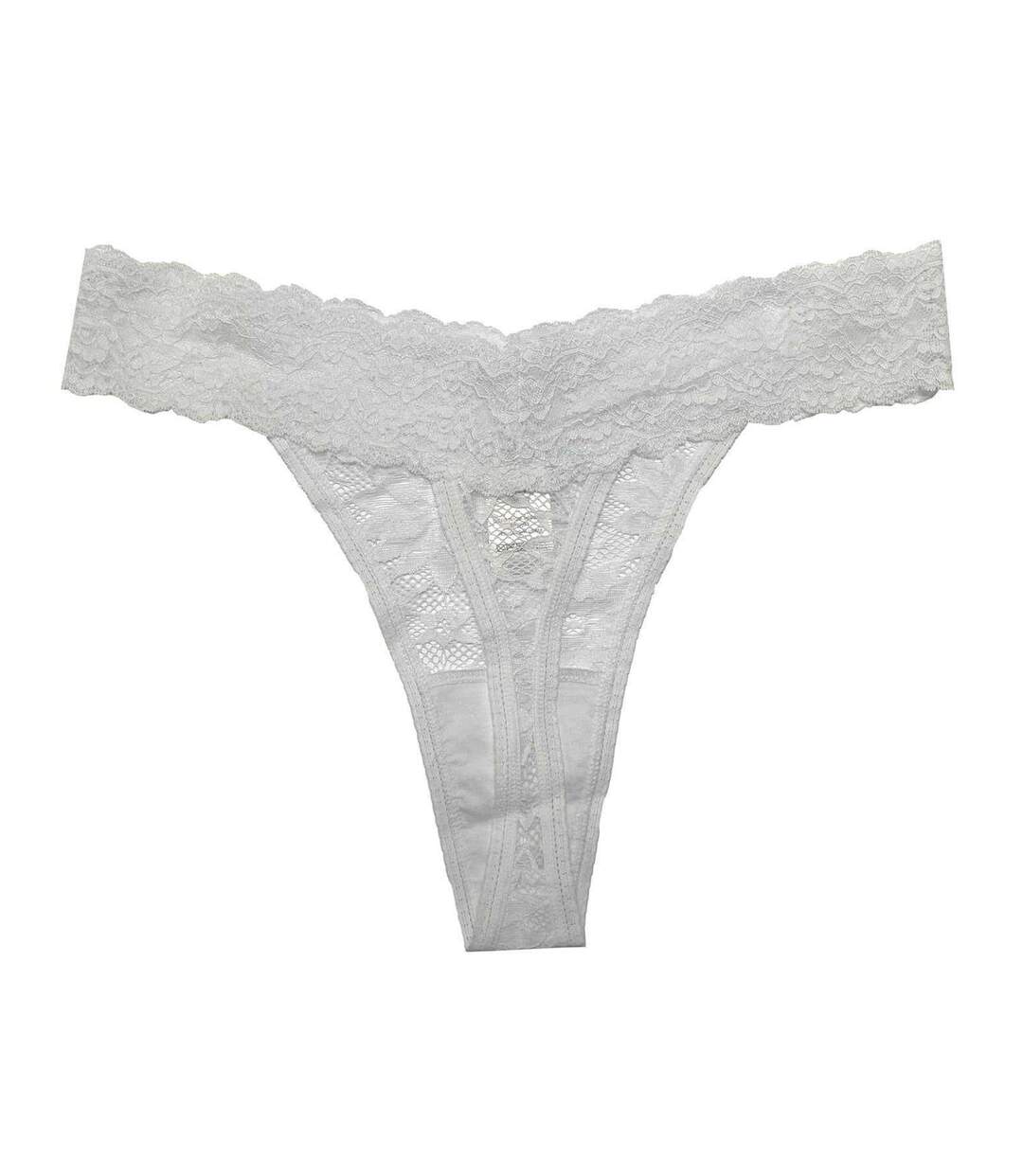 Lot De 3  Strings Motif/style Floral Femme Blanc Be You-3