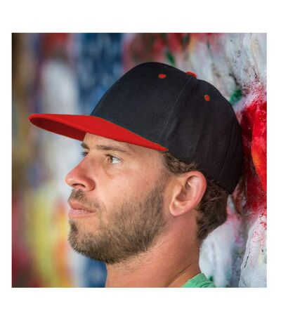 Lot De 2  Casquettes Bronx Adulte Noir Rouge Result