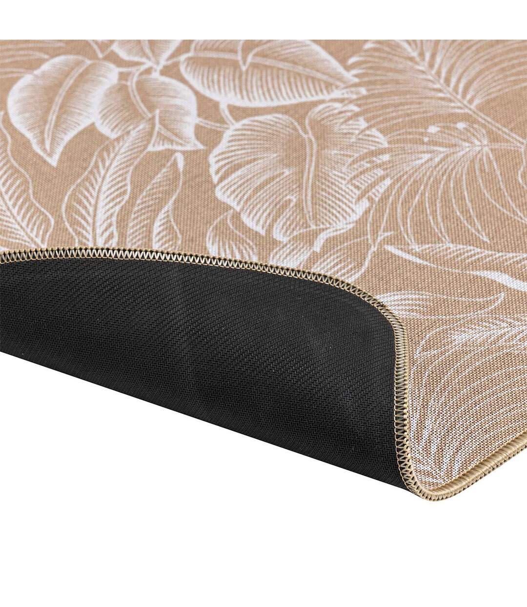 Tapis Déco Imprimé Stylis 45x75cm Naturel & Blanc-3