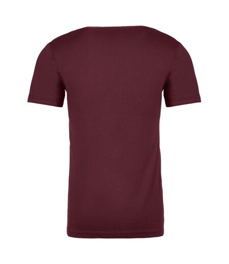 T-shirt manches courtes unisexe bordeaux Next Level