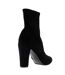 Womens/ladies oty suede heeled ankle boots black Dune London-2