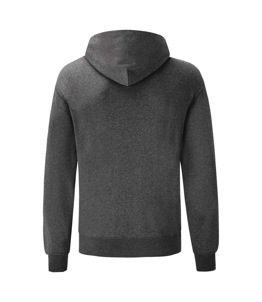 Sweat à capuche classic homme gris foncé chiné Fruit of the Loom