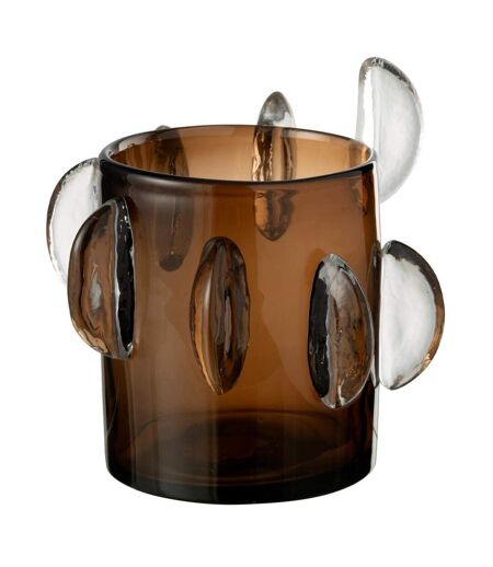 Vase Design en Verre Steggy 24cm Marron