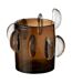 Vase Design en Verre Steggy 24cm Marron-1