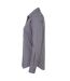 Womens/ladies Poplin Long-sleeved Blouse Steel Premier-3