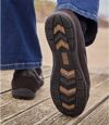 Elastische mocassins van bruin splitleer Atlas For Men