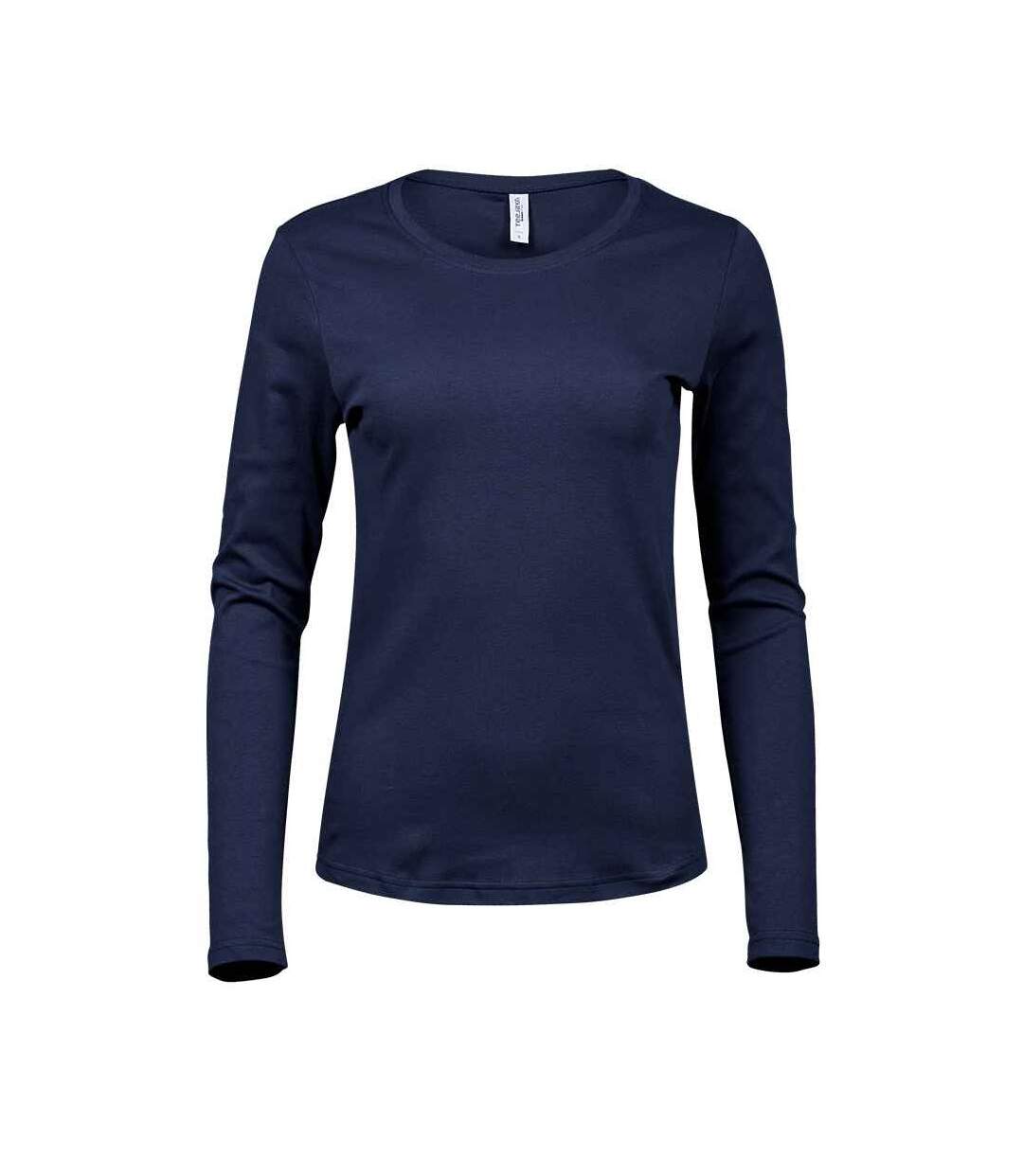 T-shirt interlock femme bleu marine Tee Jays