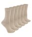 Ladies 6 Pack Bamboo & Merino Wool Blend Socks-1