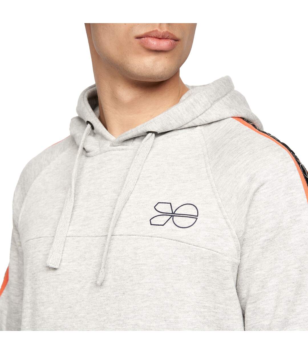 Sweat À Capuche Chillmake Homme Gris Chiné Crosshatch-4