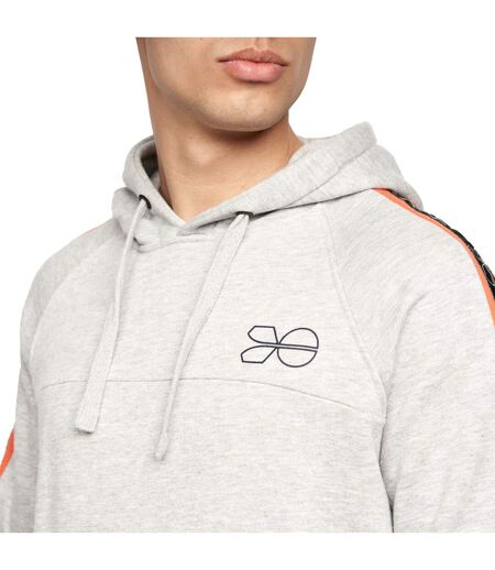 Sweat À Capuche Chillmake Homme Gris Chiné Crosshatch