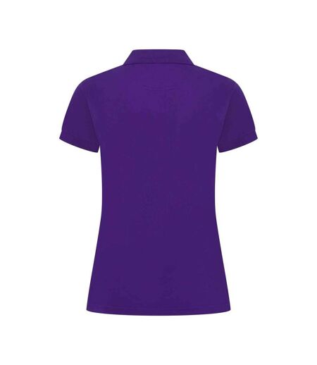 Womens/ladies Pique Polo Shirt Bright Purple Henbury