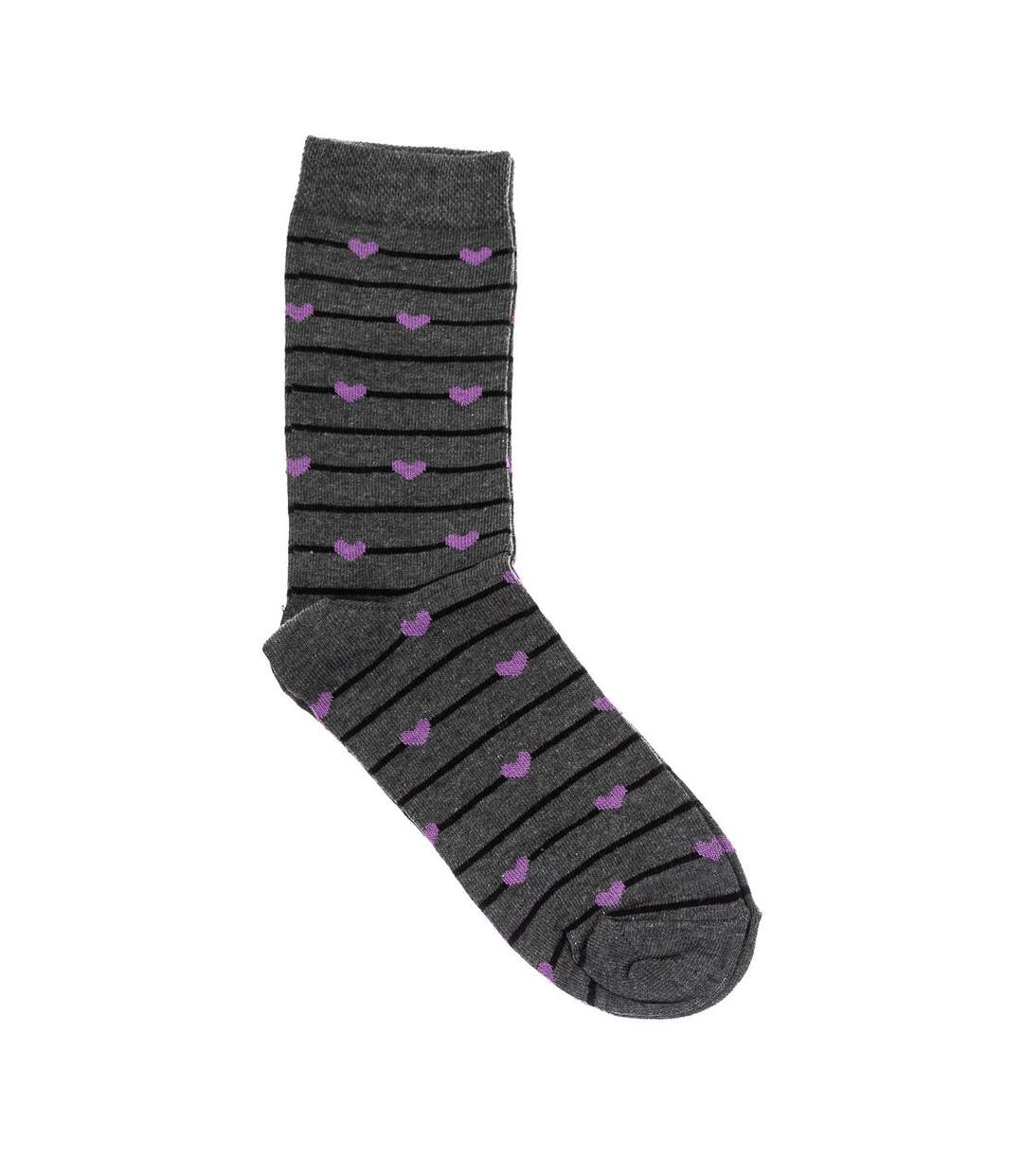 Pack-4 Women's high-top socks with anti-pressure cuff KL2017M-3