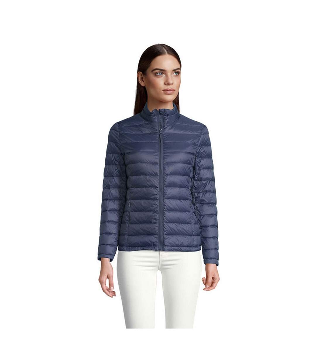 Womens/ladies Wilson Waterproof Jacket French Navy SOLS-1