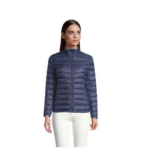Womens/ladies Wilson Waterproof Jacket French Navy SOLS