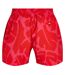 Mens Bari Abstract Swim Shorts Dark Pink Boss-2