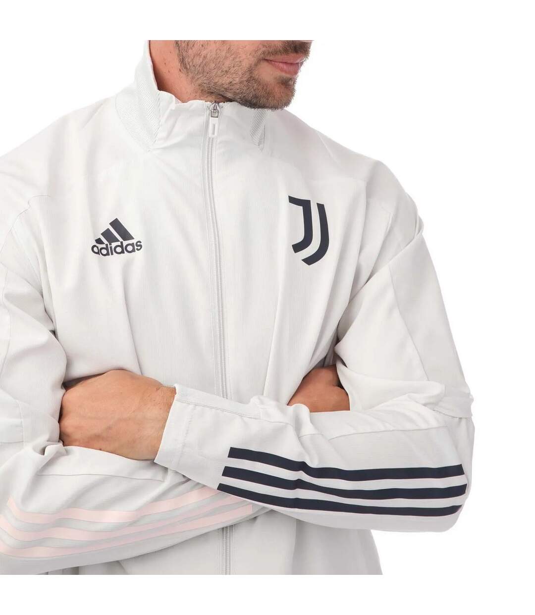 Veste de survêtement 2020/21 presentation homme gris Adidas-3