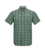 Chemise Manches Courtes Motif/style À Carreaux Mindano Homme Bleu Clair Regatta-2