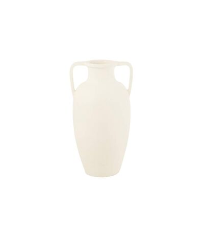 Vase Déco Uni Amphore 66cm Blanc