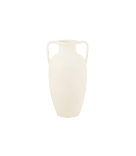 Vase Déco Uni Amphore 66cm Blanc