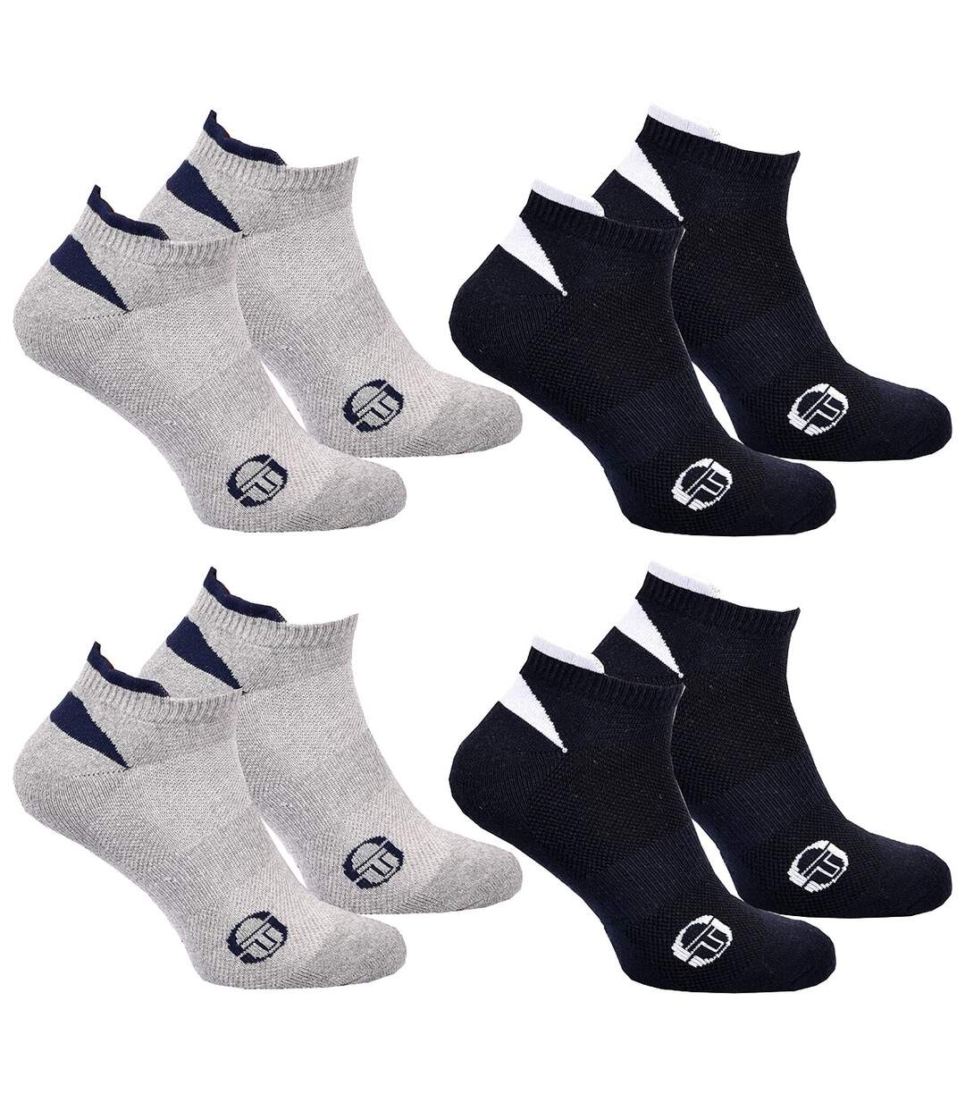 Chaussettes SNEAKER SERGIO TACCHINI Lot de 4 Paires PREMIUM 2287 SNEAKER ASS-1