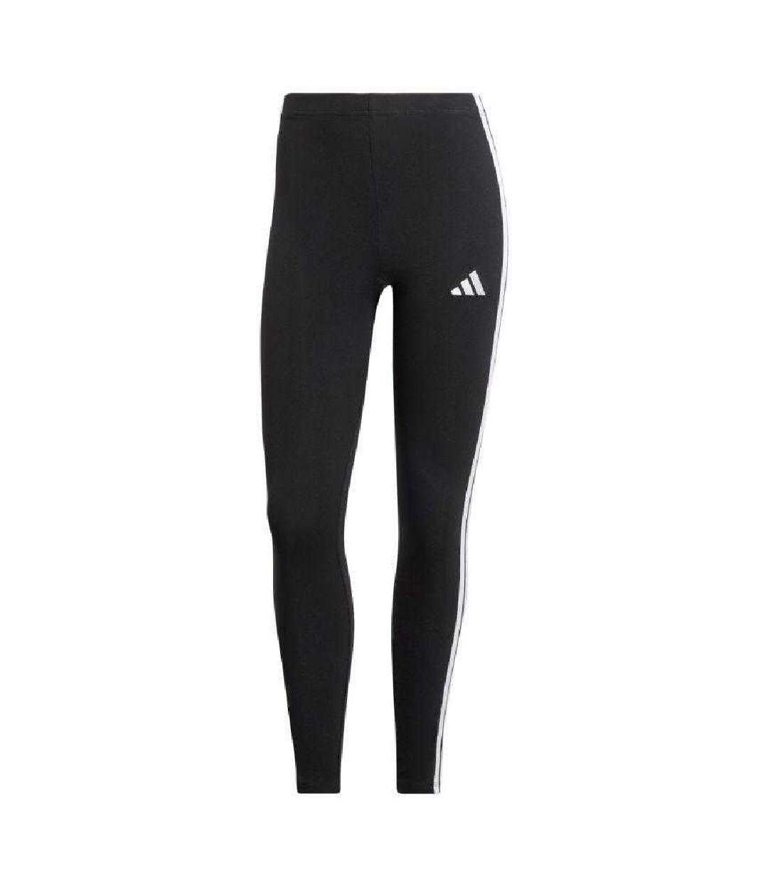 Legging Motif/style 3 Rayures Essentials Femme Noir Adidas-2