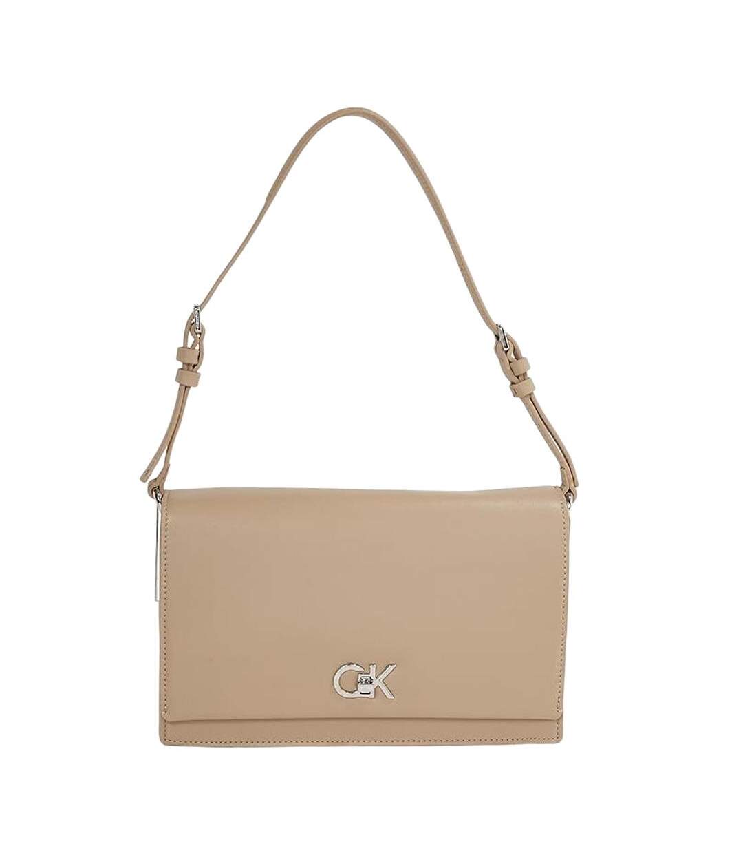 Sac à main marron clair femme calvin klein jeans elongated - taille unique-1