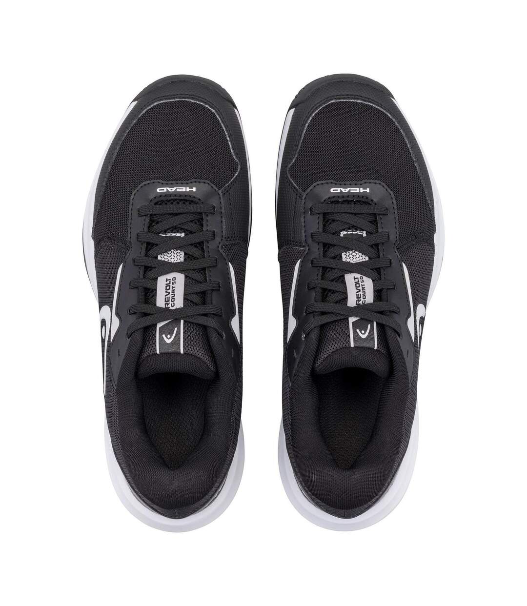 Chaussures De Padel Revolt Court 5.0 Homme Noir Blanc Head-2
