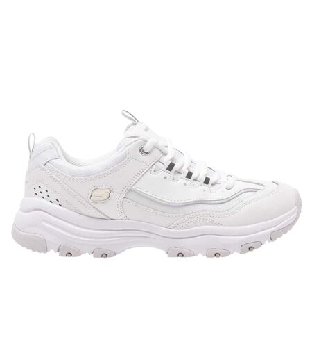 Womens/ladies Dlite Athletic Trainers White Skechers