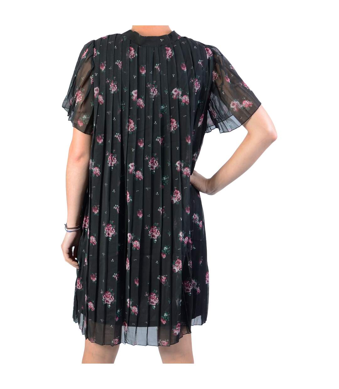 Mini Robe NA-KD Floral Pleated